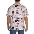 thumbnail image 3 of Sikiie Cat Men's Wrinkle Free Untucked Cuban Shirt Business Casual Button Down Shirts Short Sleeve Shirt3X-Large, 3 of 5