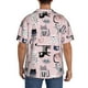 thumbnail image 3 of Fotbe Cat Camisa Estampada de Manga Corta para Hombre, Casual de Verano, Estilo Playero, Sin Arrugas-XX-Large, 3 of 5