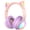 Light Pink/Light Purple, variant on FosPower Kids Bluetooth Headphones with LED Cat Ears (85/94dB Volume Limit & 60H Play Time) Foldable Wireless/Wired Headset with 3.5mm Cable for School/Travel - Light Pink/Light Purple