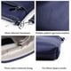 thumbnail image 5 of Bolso bandolera para mujer de piel auténtica azul marino pequeño, 5 of 7