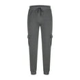 thumbnail image 4 of JXMVOJ Men's Cargo Pants Relaxed Fit Sport Pants Jogger Sweatpants Drawstring Outdoor Trousers with Pockets, 4 of 6