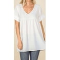 thumbnail image 4 of WOVEN HEAVY DOBBY EMPIRE WAIST TOP (Ivory, S), 4 of 14