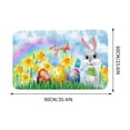 thumbnail image 1 of Easter Bunny Decor Easter Egg Decor Cartoon Bunny Rabbit Eggs Carpet Area Rug 40X60Cm for Living Room Holiday Home, 1 of 7
