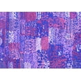 thumbnail image 1 of Ahgly Company Indoor Rectangle Patchwork Purple Transitional Area Rugs, 7' x 10', 1 of 4