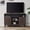 Dark Walnut, variant on 47.25 in. Dark Walnut Wood TV Stand with 2 Storage Cabinets Fits TV's up to 55 in.