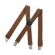 thumbnail image 4 of Tirantes para Hombre, Tirantes con Clip Lateral, Tirantes de Moda con 4 Clips para Trabillas para Cinturón, Tirantes en Forma de X, Tirantes Estilo Ca Color camello Fernando tirantes para hombre, 4 of 8
