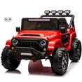 thumbnail image 1 of VOLTZ TOYS HVAOC Truck 2-Seater Ride-On Car Toy for Kids with 12V Battery, Open Doors, LED Lights, 2.4G Remote Control and MP3 Player, Battery Powered Electric Vehicle Kids Ages 37+ Mths, 1 of 1