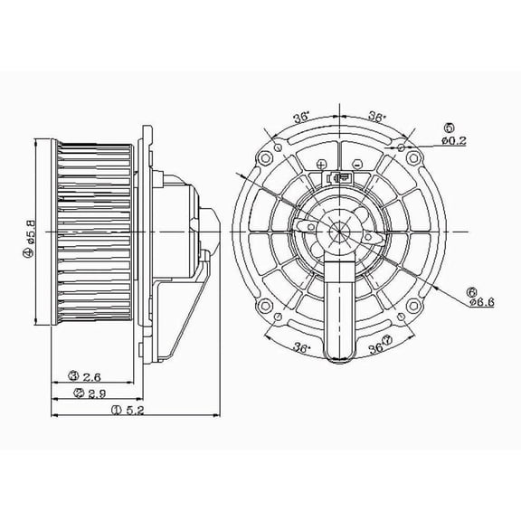 HVAC Blower Motor Fits 1999 Isuzu Rodeo