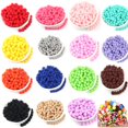 thumbnail image 2 of Mini pompones suaves y esponjosos de 8/10/15/20/25/30mm, bola de pompones hecha a mano, juguetes para niños, decoración de boda y Navidad, suministros para manualidades de costura DIY, 2 of 4