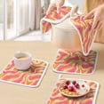 thumbnail image 5 of Pink Orange Pot Holders for Kitchen Heatproof Potholder, 5 Pack Art Abstract Modern Geometric Hot Pads Multipurpose Oven Pads Cloth Potholders Trivet for Cooking Baking, 5 of 8