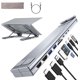 thumbnail image 1 of Estación de acoplamiento para laptop Umaniy M91, hub USB-C 9 en 1 con HDMI 4K, 1 of 1