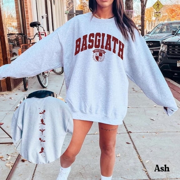 Fourth Wing Double-Sided Sweater, Basgiath War College Shirt, Dragon Rider Sweatshirt, Bookish Sweater, Empyrean Series, Fourth Wing Shirt