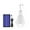 White, variant on Oioii Portable Rechargeable Monocrystalline Solar LED Bulb Light Waterproof for Indoor Outdoor Hiking Camping Tent Fishing, Garden Tools, Yard Maintenance, White