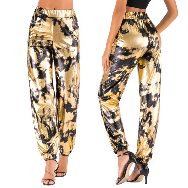 TFixol Pantalones deportivos de cintura alta para mujer, estilo casual, pantalones deportivos, hip hop