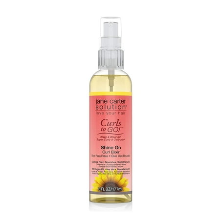 Jane Carter Solution Curls to Go Shine On Curl Elixir (6oz) - Nourishing, Reduce Frizz