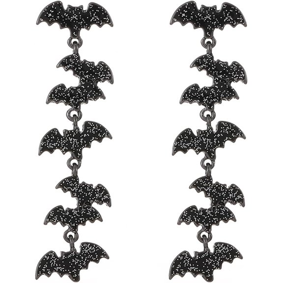 Halloween Dangle Earrings for Women Men Stainless Steel Witch Hat Ghost Rabbit Cat Skeleton Earrings Spider Pumpkin Bat Earrings Halloween Theme Jewelry Gift