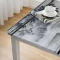 thumbnail image 4 of PIKWEEK Table Cover Japanese Bamboo Forest Asian Oriental Chinese Ink Landscape white, 4 of 7
