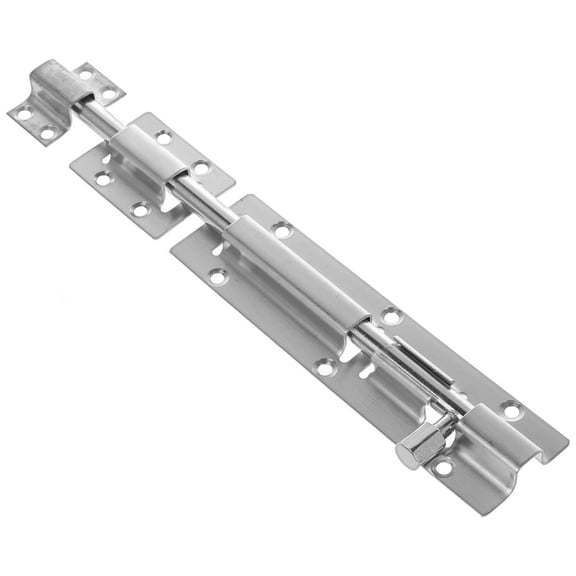 MLINS Sliding Bolt Gate Latch Heavy Duty Stainless Steel Door Bolt Interior Exterior Door Window Latches Door Security Latch For Home Gate 10 Inches Silver