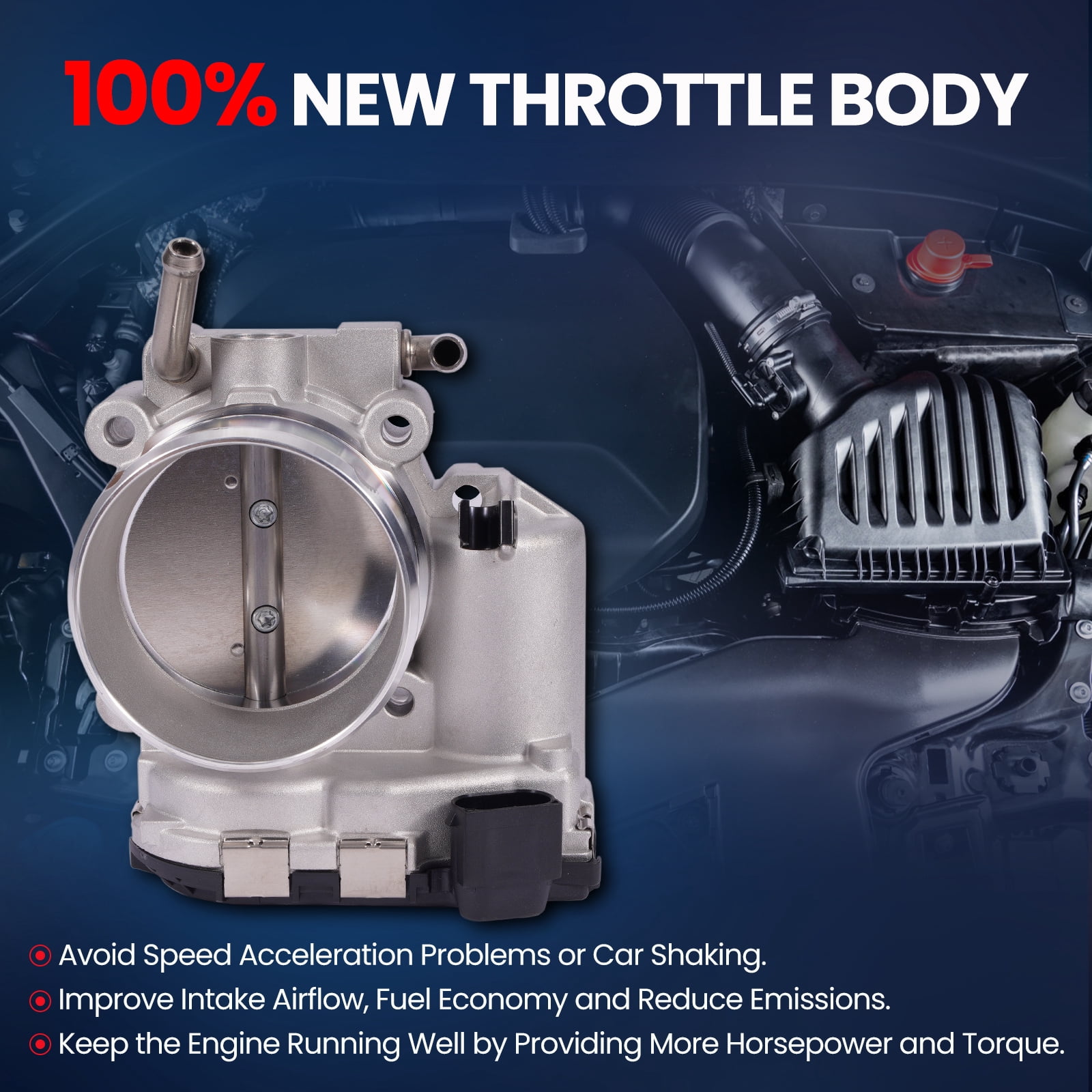 MOCA AUTOPARTS S20447 Throttle Body Fit for 2016-2021 Kia Sportage 2.4L & 2016-2020 Kia Sorento Optima 2.4L & 2018-2020 Hyundai Tucson 2.4L