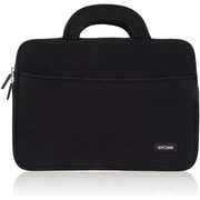 Chromebook Case (11.6"-12") amCase Protective Neoprene Laptop Sleeve/Bag (Black)