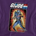 thumbnail image 2 of G.I. Joe Cobra Commander Card Unisex Adult T-Shirt, Purple, Medium, 2 of 6