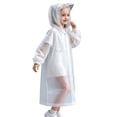 thumbnail image 2 of CSStudio Reusable Kids Rain Poncho, Waterproof Full Body Raincoat with Hood, One Size Fits Height 110â150cm, Portable Packable Rain Cape for Boys Girls School Outdoor Activities, 2 of 6