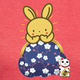 thumbnail image 3 of CafePress - Japanese Style Rabbit With Purse T Shirt - Womens Tri-blend T-Shirt, 3 of 4