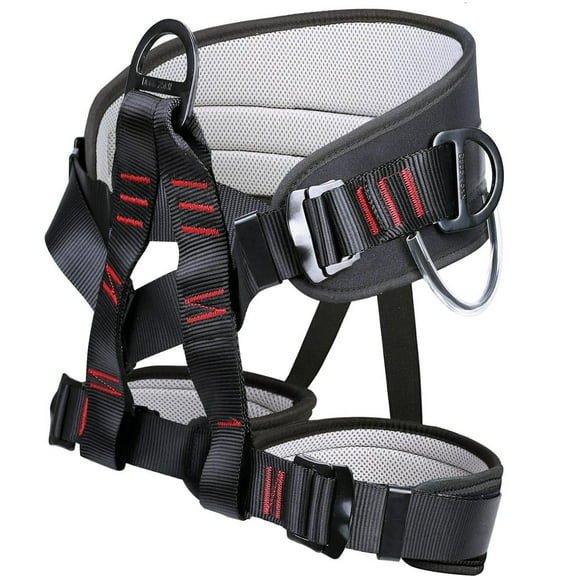 POINTERTECK Climbing Harness Adjustable Thickness Half Body Harnesses for Fire Rescuing Caving Rock Climbing Rappelling Tree Protect Waist Safety Belts
