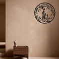 thumbnail image 4 of DOLITY Wall Decorations Mother with Kids Metal Hanging Silhouette Diameter 35cm, Simple Installation 2 Kids, 4 of 8