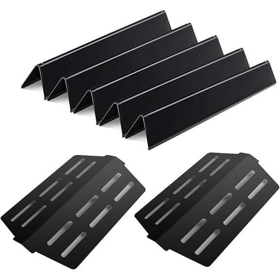 7620 Flavorizer Bars & 7622 Heat Deflector for Weber Genesis 300 Series E-310, E-320, E-330, EP-330 (Front Controls), Enameled Steel