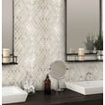 thumbnail image 3 of 5 pack Beige 12-in x 12-in Polished Natural Stone Marble Octagon Dot Patterned Floor and Wall Tile (5.08 sq ft/case), 3 of 3