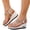 Silver, variant on Womens Sparkly Rhinestones Wedge Sandals Elastic Back Strap Open Toe Platform Sandal Lightweight Party Dress Shoes