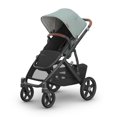 thumbnail image 1 of UPPAbaby Vista V3 Stroller - Full-Size Single-to-Double Stroller System - Toddler Seat, Bug Shield, Rain Shield, and Storage Bag Included - Kenzi (Mystic Aqua/Carbon Frame/Saddle Leather), 1 of 5