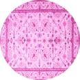 thumbnail image 1 of Ahgly Company Indoor Round Persian Pink Traditional Area Rugs, 3' Round, 1 of 4