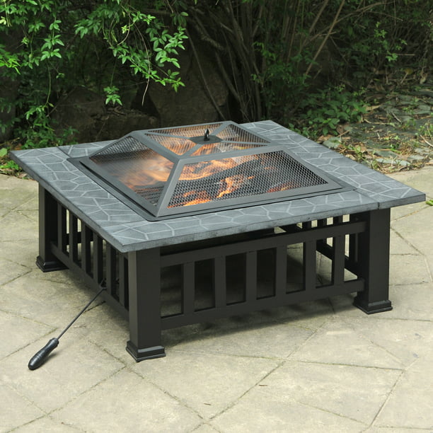 Aonn 32 Alhambra Fire Pit With, Warmest Wood Burning Fire Pits
