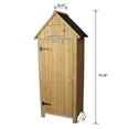 thumbnail image 3 of UBesGoo 70" Wood Outdoor Storage Shed with Wooden Lockers,Garden Tool Shed, 3 of 9