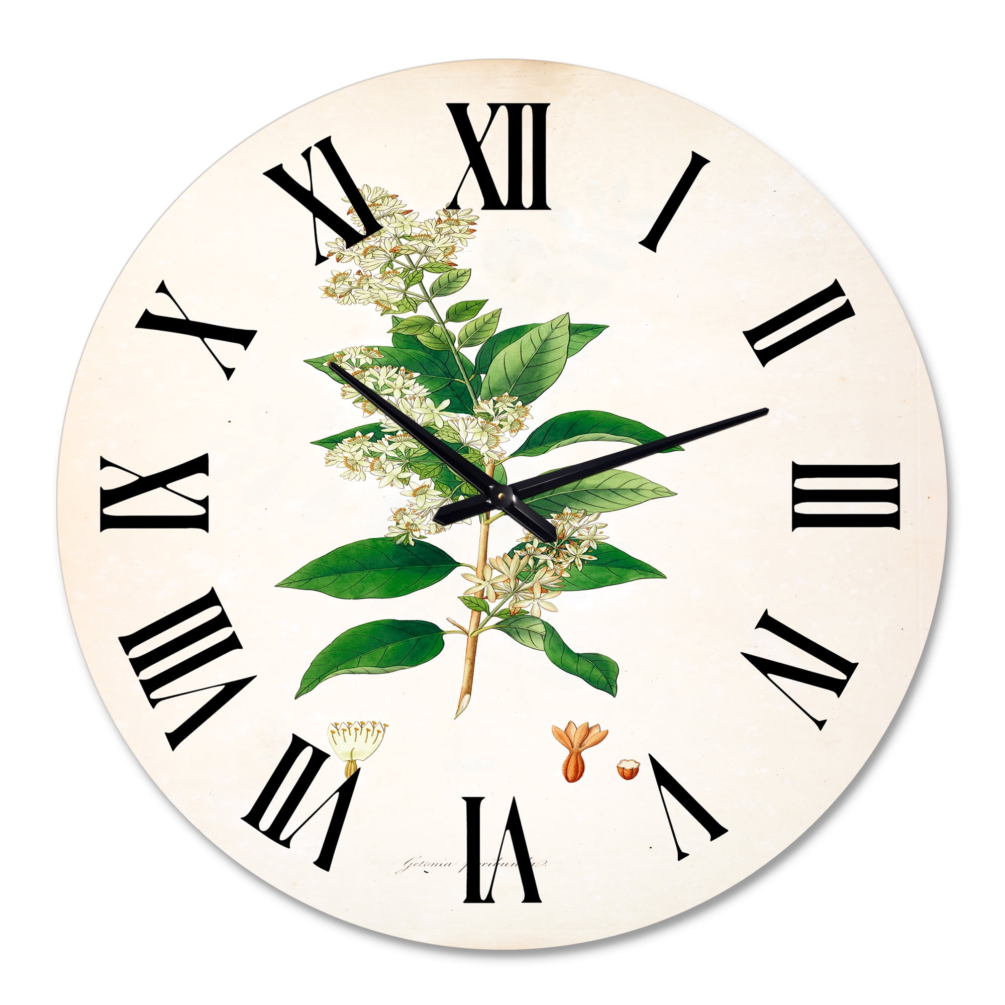 Designart 1 in Quartz Farmhouse Wall Clock