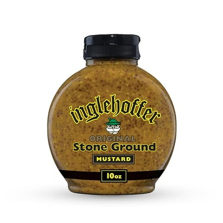 Inglehoffer Original Stone Ground Mustard, 10 oz Squeeze Bottle