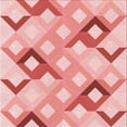 thumbnail image 1 of Ahgly Company Tapis d'Intérieur Lavable en Machine Carré Rouge, 4 Pieds Carré, 1 of 7