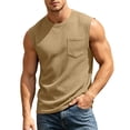 thumbnail image 2 of Horkkom Sleeveless Shirts for Men Summer Crew Neck Solid Color Tank Tops Workout Pullover Casual Shirts, S-3XL, 2 of 9