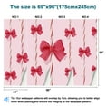 thumbnail image 3 of Peel and Stick Wallpaper Waterproof Candy cane Christmas cute red bow coquette peppermint sticks Wall Mural Decor Self Adhesive and Removable 69in x 98in, 3 of 8