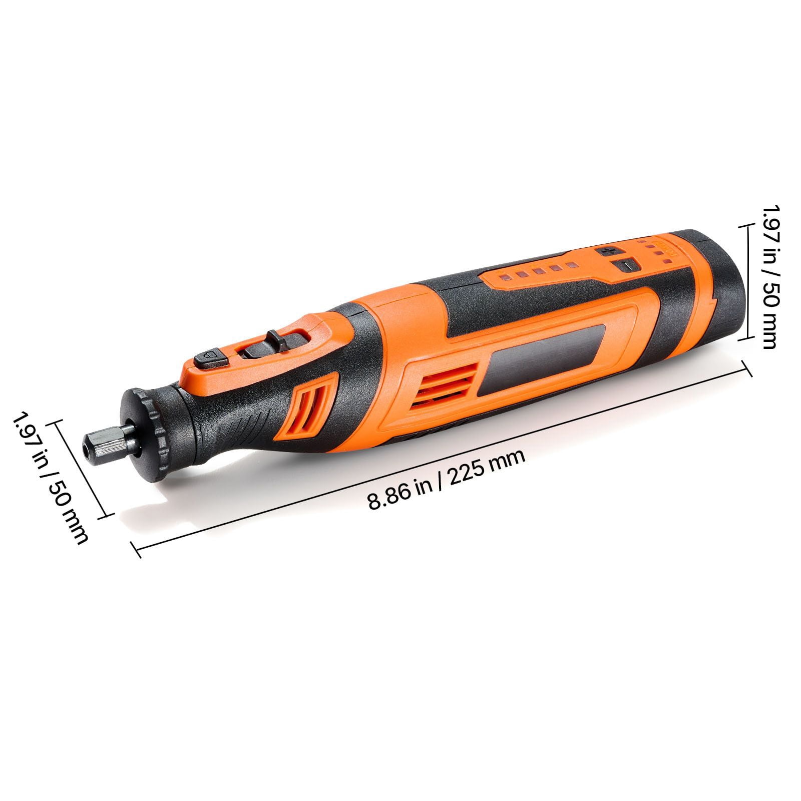 Cordless Rotary Tool Kit 136-Piece, DC8V with 5 Speeds 5000-30000 RPM, 2500mAh Battery, Type-C Charging, LED Speed Indicators for DIY Cutting Sanding Polishing