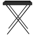 thumbnail image 3 of vidaXL Folding Tray Table Black 65x40x75 cm Poly Rattan, 3 of 5