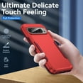 thumbnail image 5 of KOMI Designed for Google Pixel 9 Pro, Military Grade Drop-Proof Shockproof Anti-Scratch Case,Slim Fit Strong and Durable Phone Protection Cover for Google Pixel 9 Pro, Red+Rose, 5 of 5