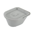 thumbnail image 4 of 60.6*60.6*78.3cm Brown&White Portable Toilet Bedside Commode for Pregnant Women Patients, 4 of 23