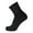 Black, variant on 6 Pairs of Diabetic Cotton Ankle Socks with Non Binding Top (Black, Sock Size 10-13)