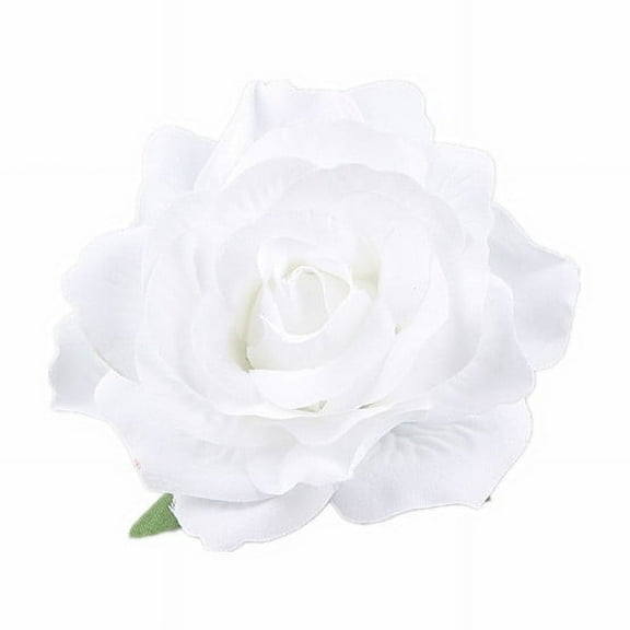 XmhyTop-A 5pcs Brooches Pins Hair Flowers Fabric Hair Clips, Rose Hair Clips, Hairpin Brooch, Flower Headpieces,White