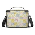 thumbnail image 3 of Lunch Box Pioneer Flower Floral Print Pattern Insulated Lunch Bag for Women Men,Medium Leakproof Lunchbox Cooler Bag Adjustable Strap,10 X 6.7 X 8 Inches, 3 of 6