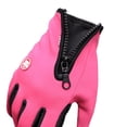 thumbnail image 2 of Guantes de ciclismo para hombre y mujer, guantes de dedo completo para bicicleta, deportes al aire libre, guantes cálidos con cremallera para pantalla táctil, 2 of 4