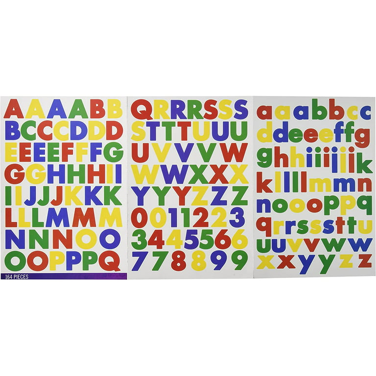 Sticko Alphabet Stickers-Black Glitter Futura Bold Small - 015586813814